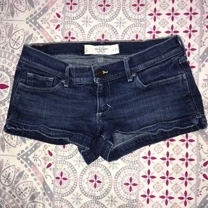 Dark Wash Abercrombie & Fitch Shorts